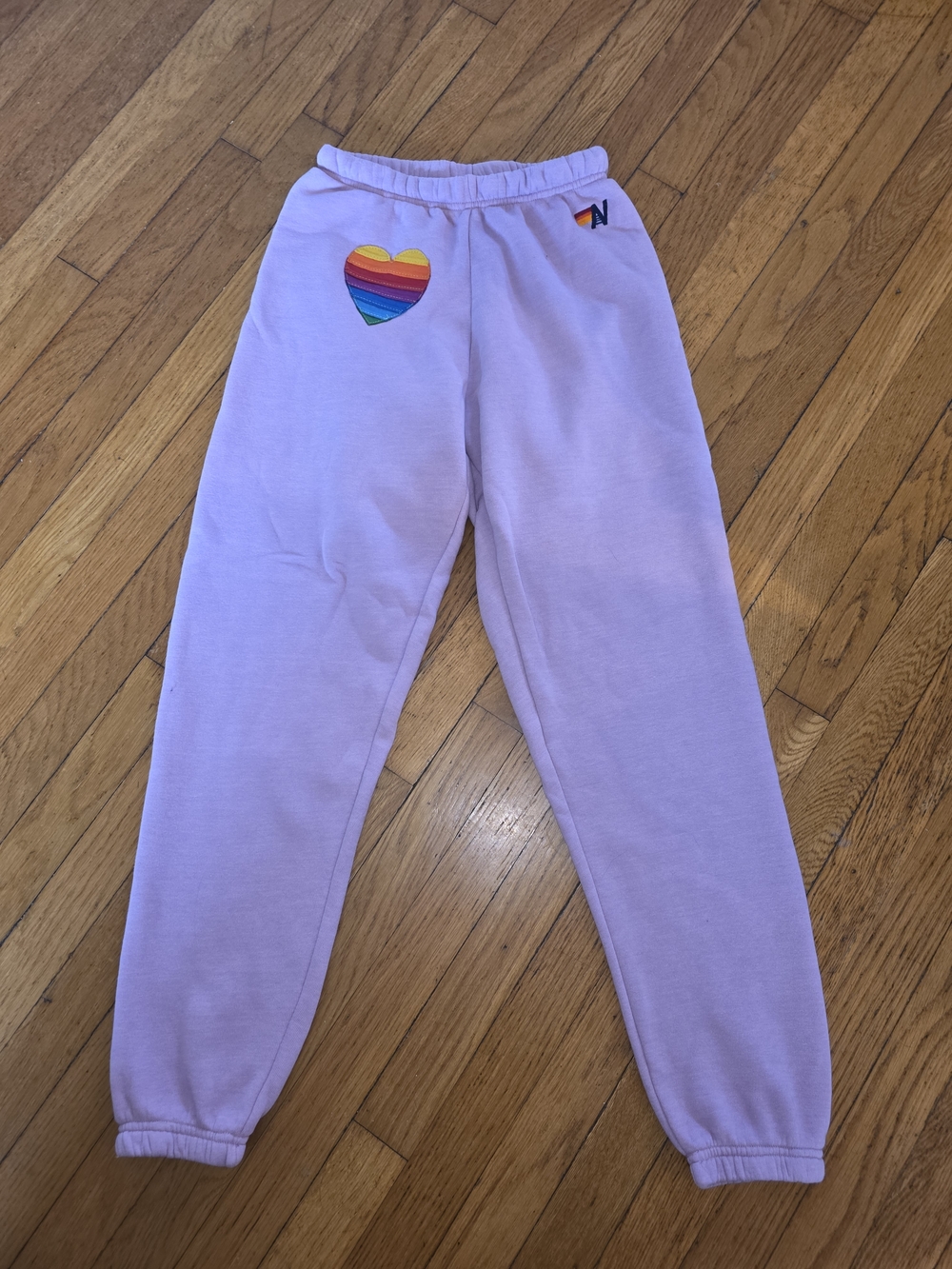Aviator Nation Rainbow Heart Joggers - Picture 2 of 3